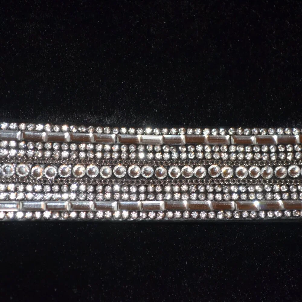 PAPARAZZI Rhinestones like Suede Adjustable 2 Snaps Bracelet Girls 14 y.o. & Up